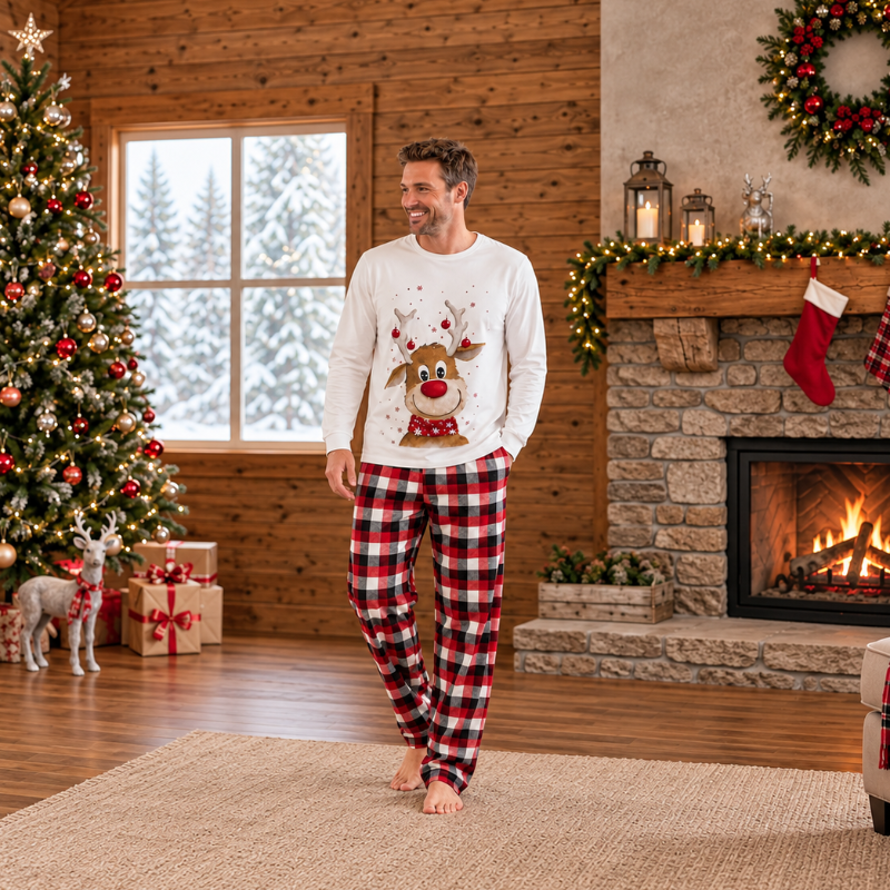 Reindeer Family Matching Christmas Pyjamas