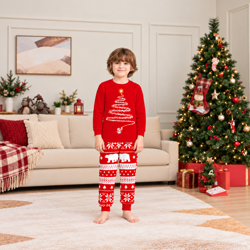 Christmas Tree Glow Family Matching Pyjamas