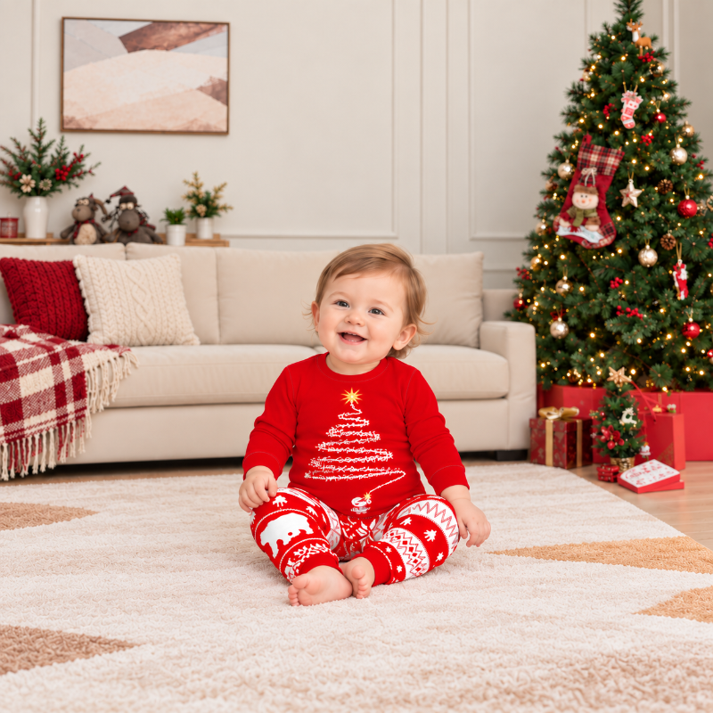 Christmas Tree Glow Family Matching Pyjamas