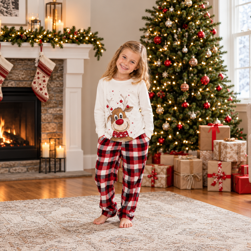 Reindeer Family Matching Christmas Pyjamas