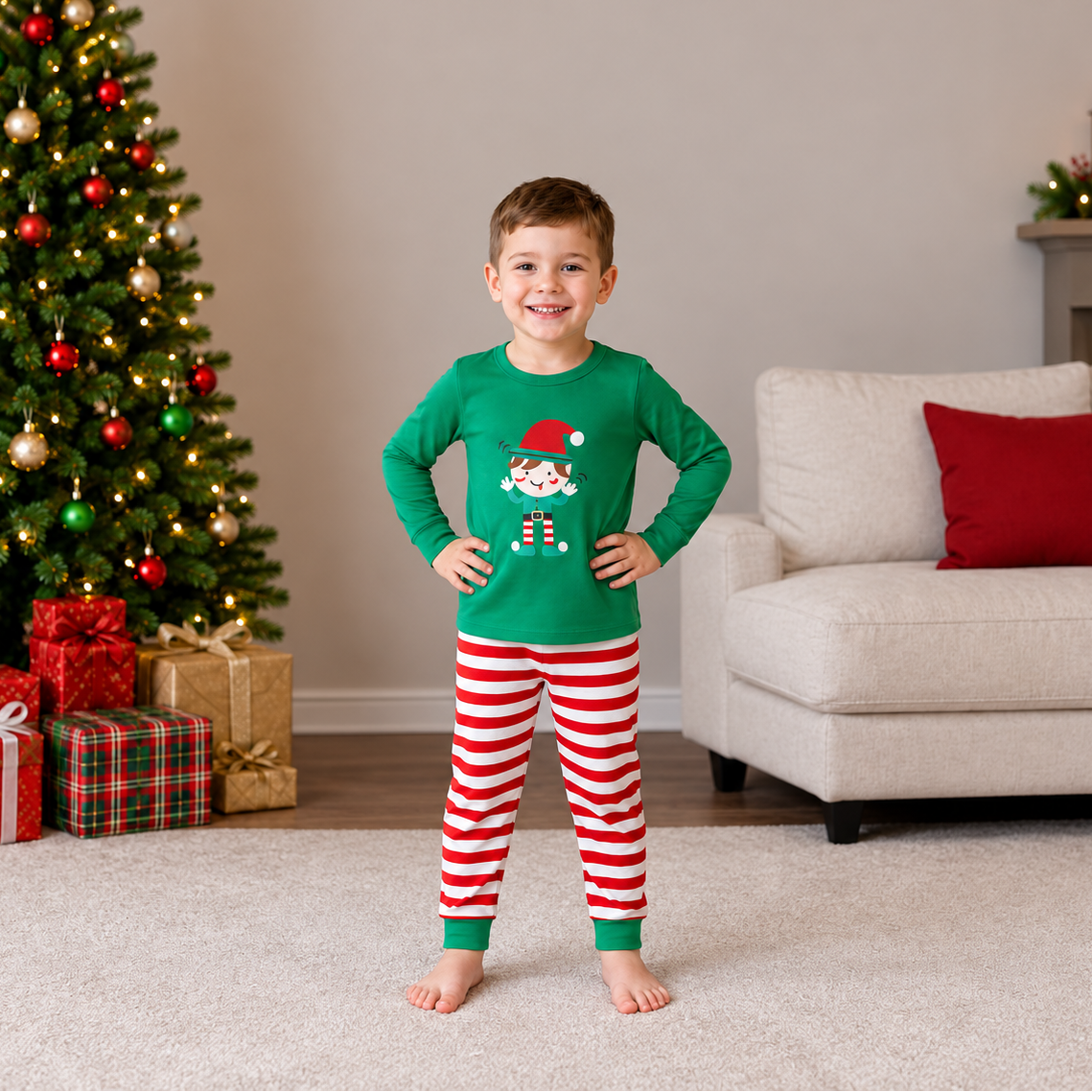 Stop Elfing Family Matching Christmas Pyjamas
