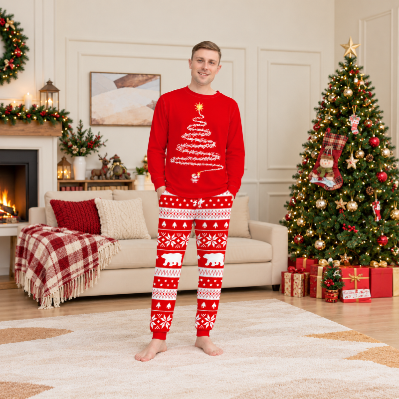 Christmas Tree Glow Family Matching Pyjamas