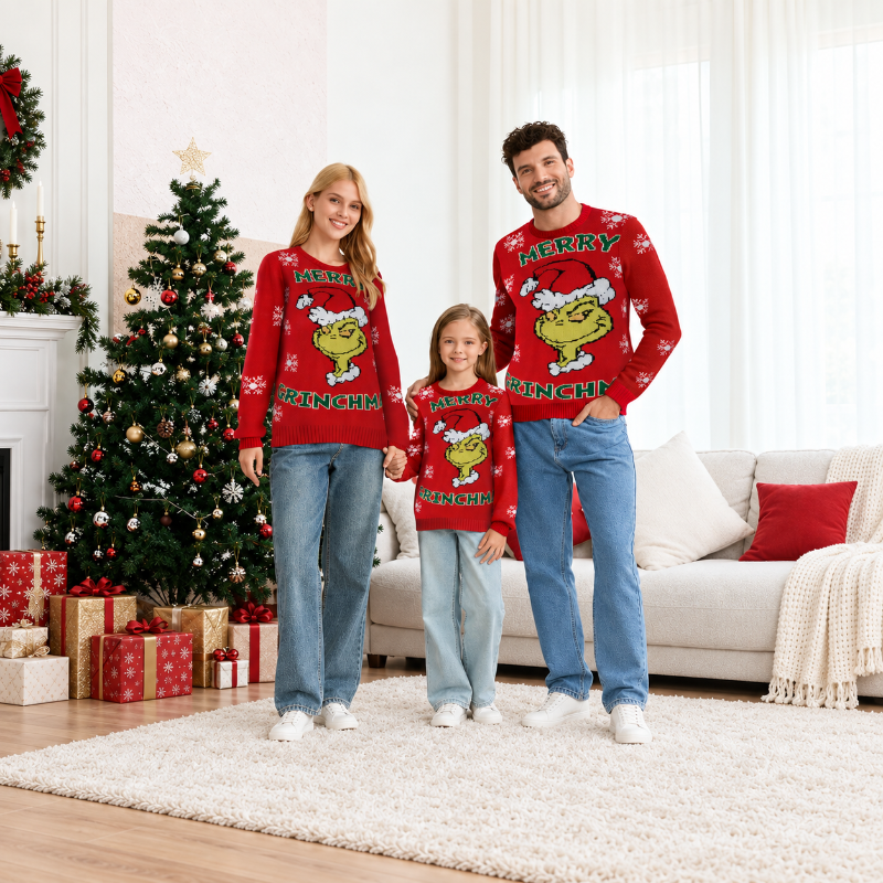 Grinch Cheer Christmas Jumper
