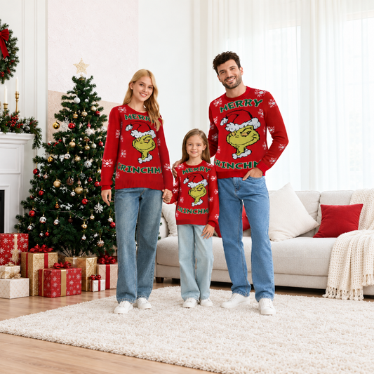 Grinch Cheer Christmas Jumper

