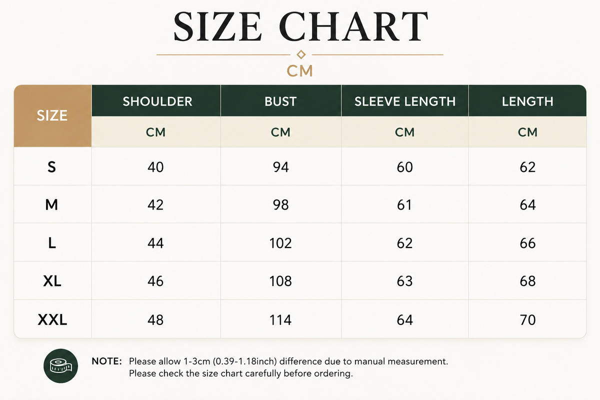Size Chart CM