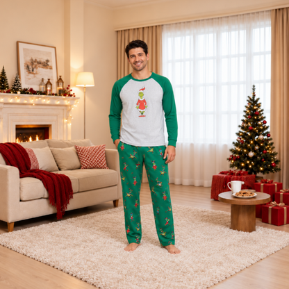 Naughty Grinch Family Matching Christmas Pyjamas