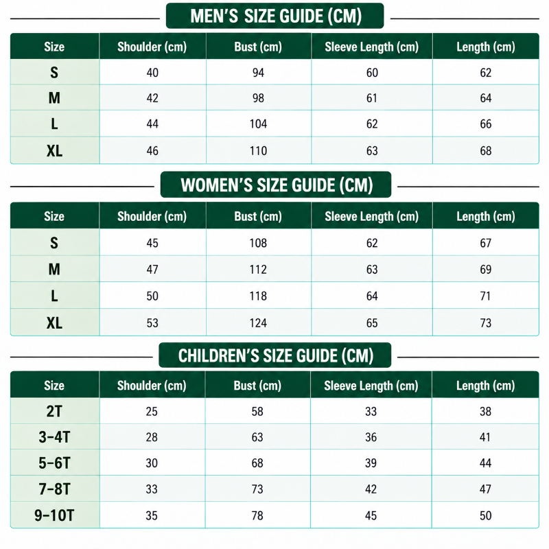 Size Chart CM