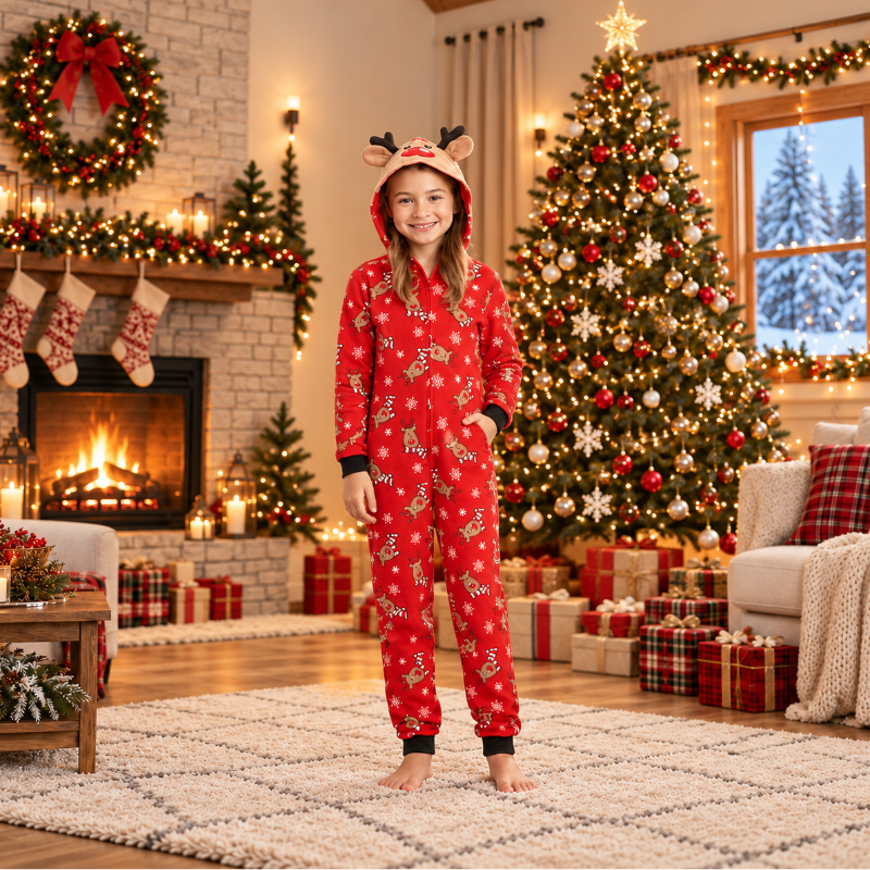 Reindeer Snuggle Matching Family Onesies