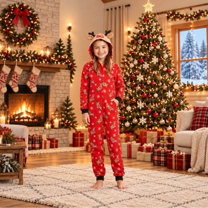 Reindeer Snuggle Matching Family Onesies