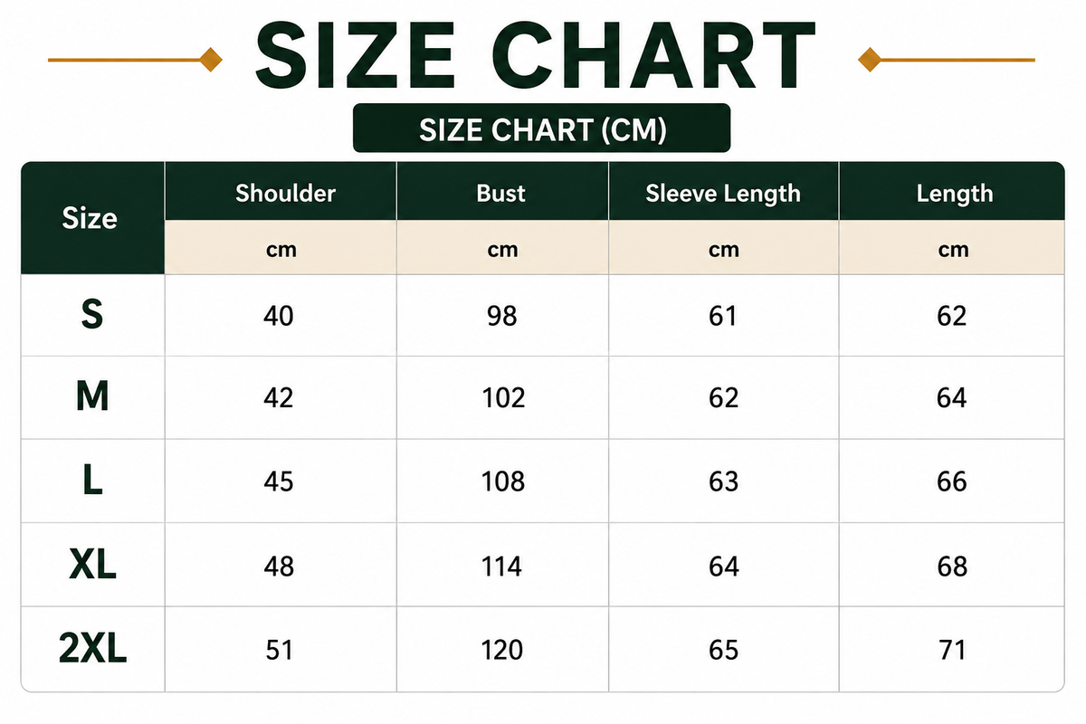 Size Chart CM